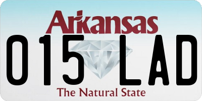 AR license plate 015LAD