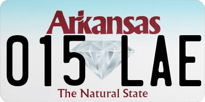 AR license plate 015LAE