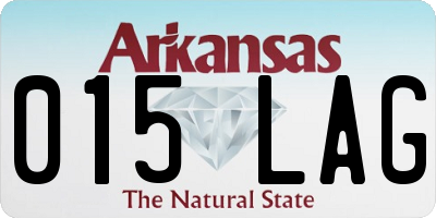 AR license plate 015LAG