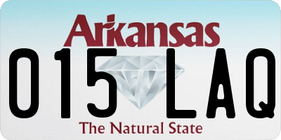 AR license plate 015LAQ