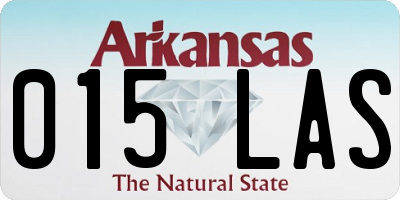 AR license plate 015LAS