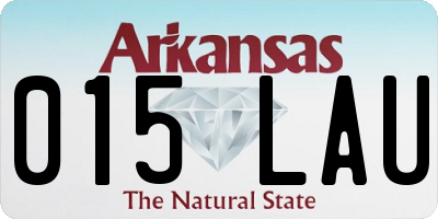 AR license plate 015LAU