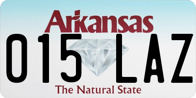 AR license plate 015LAZ