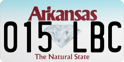 AR license plate 015LBC
