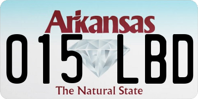 AR license plate 015LBD