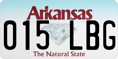 AR license plate 015LBG