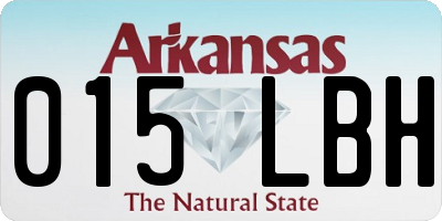 AR license plate 015LBH