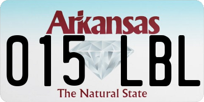 AR license plate 015LBL