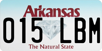 AR license plate 015LBM