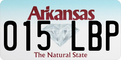AR license plate 015LBP