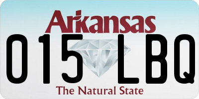 AR license plate 015LBQ