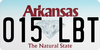 AR license plate 015LBT