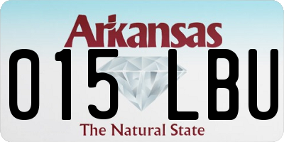 AR license plate 015LBU