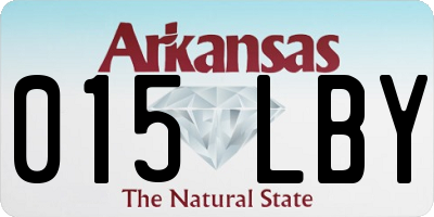 AR license plate 015LBY