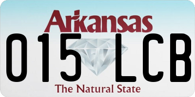 AR license plate 015LCB
