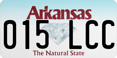 AR license plate 015LCC