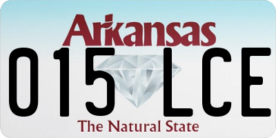 AR license plate 015LCE