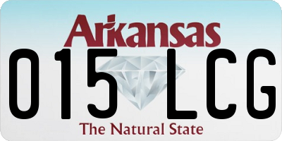 AR license plate 015LCG