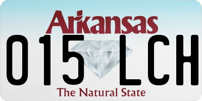 AR license plate 015LCH
