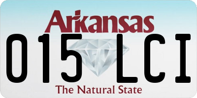 AR license plate 015LCI