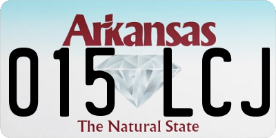 AR license plate 015LCJ