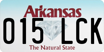 AR license plate 015LCK