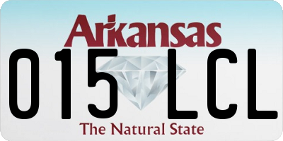 AR license plate 015LCL
