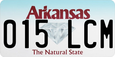 AR license plate 015LCM