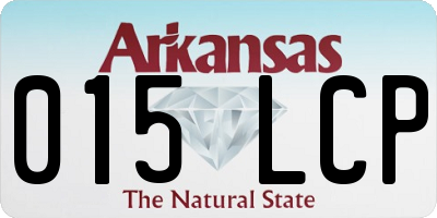 AR license plate 015LCP