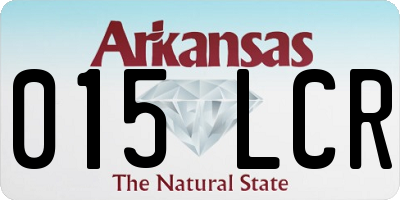 AR license plate 015LCR