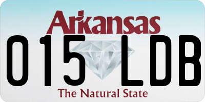 AR license plate 015LDB