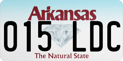 AR license plate 015LDC