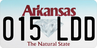 AR license plate 015LDD
