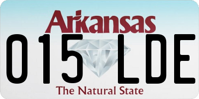 AR license plate 015LDE
