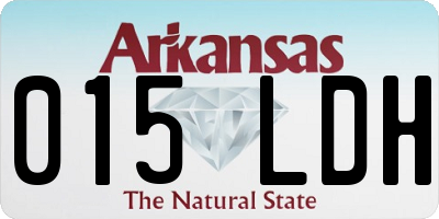 AR license plate 015LDH