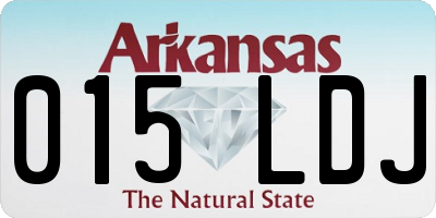 AR license plate 015LDJ