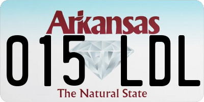 AR license plate 015LDL
