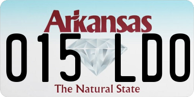 AR license plate 015LDO
