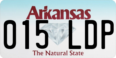 AR license plate 015LDP