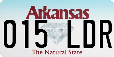 AR license plate 015LDR
