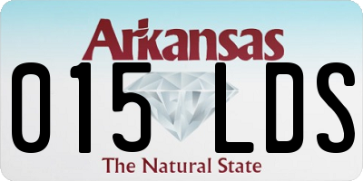 AR license plate 015LDS