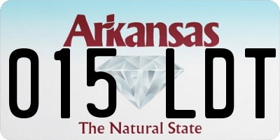 AR license plate 015LDT
