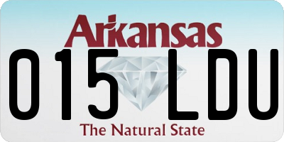AR license plate 015LDU