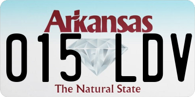AR license plate 015LDV