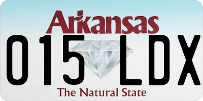 AR license plate 015LDX