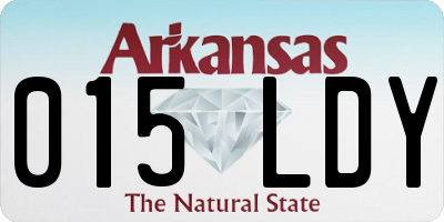AR license plate 015LDY