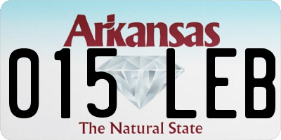 AR license plate 015LEB