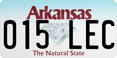 AR license plate 015LEC