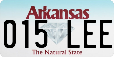 AR license plate 015LEE