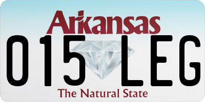 AR license plate 015LEG